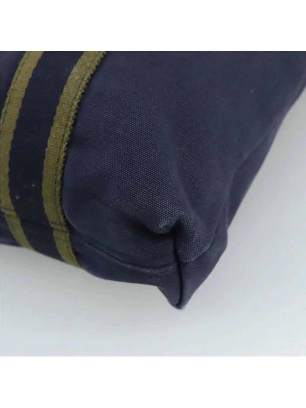 HERMES Fourre Tout cabas Tote Bag Canvas Navy